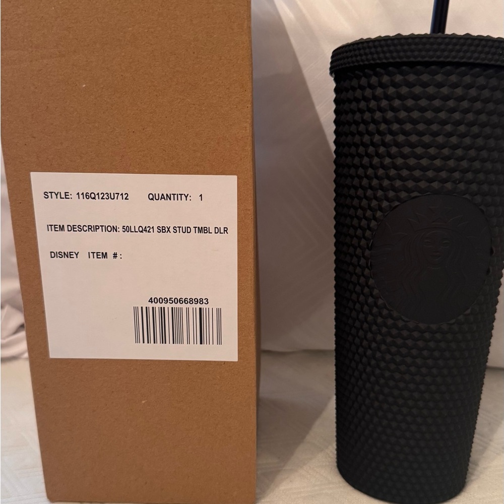Starbucks Matte Black Textured Tumbler